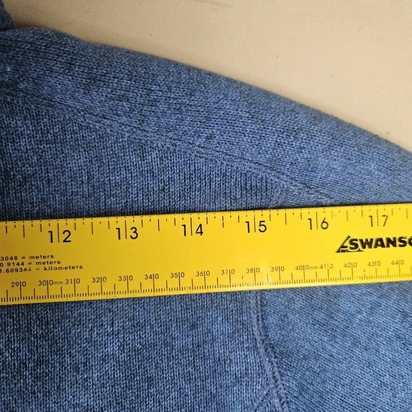 Patagonia Womens Better Sweater Large Fleece Pullover Blue 1/4 Zip - Picture 11 of 11